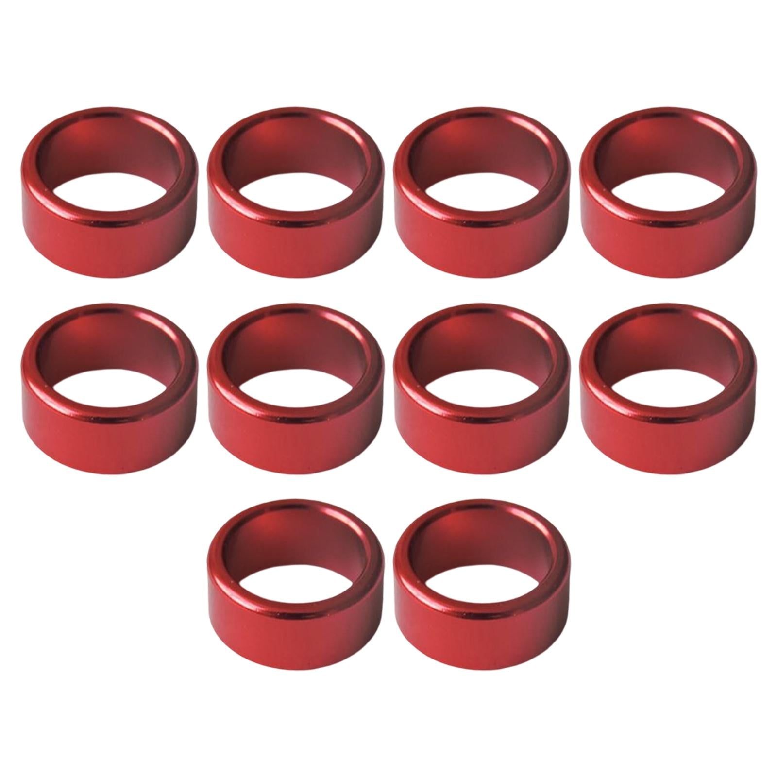 10Pcs Metal Dove Leg Rings Identify Bands Easily Remove Accessories Red