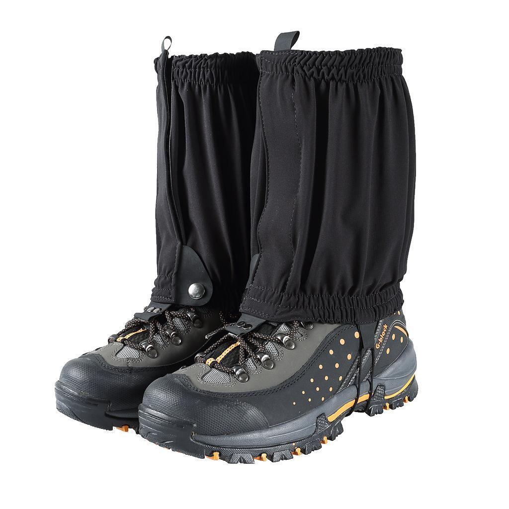 Outdoor Snow Legging Gaiters Cover for Hiking Walking Climbing Hunting Black