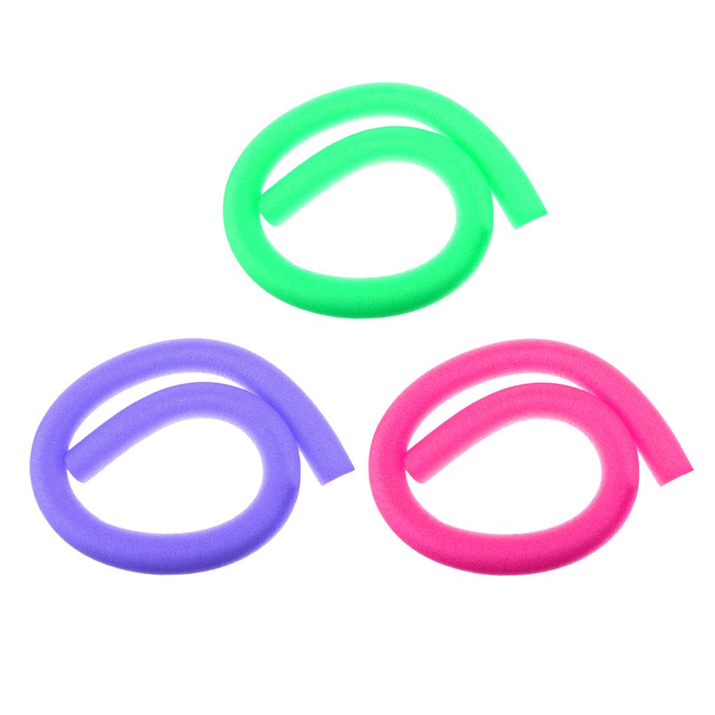 3Pcs Flexible Swimming Pool Noodle Hollow Foam Kids Adult Float Swimming Aid