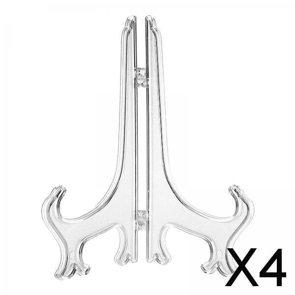 4xPlate Holder Display Stand Party Easels Holder Photo Dishes Stand 5 Inch