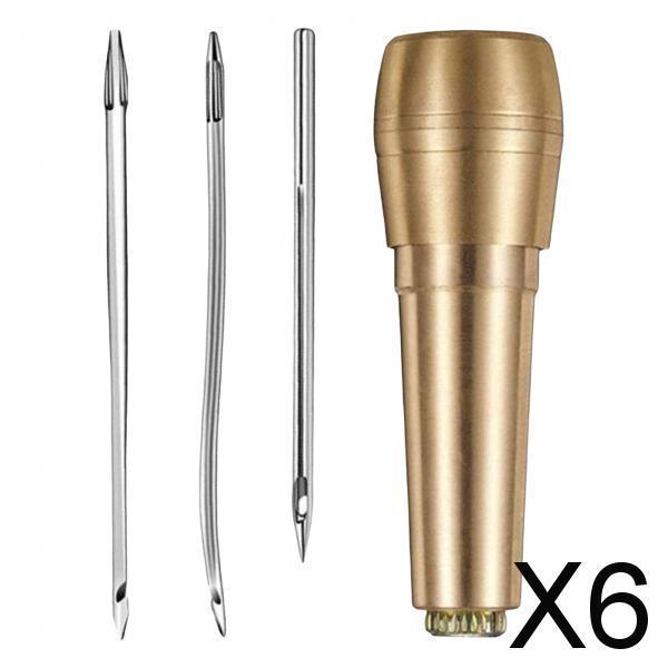6xNeedle Kit Durable Repairing Tool Sewing Awl for DIY Sewing Heavy Fabric
