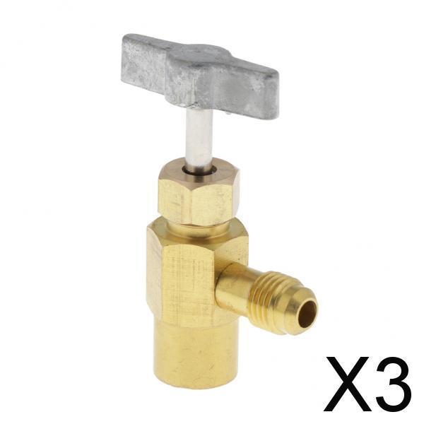 3xR134a AC Refrigerant Can Bottle Tap Opener Dispenser 1/2 ACME Thread