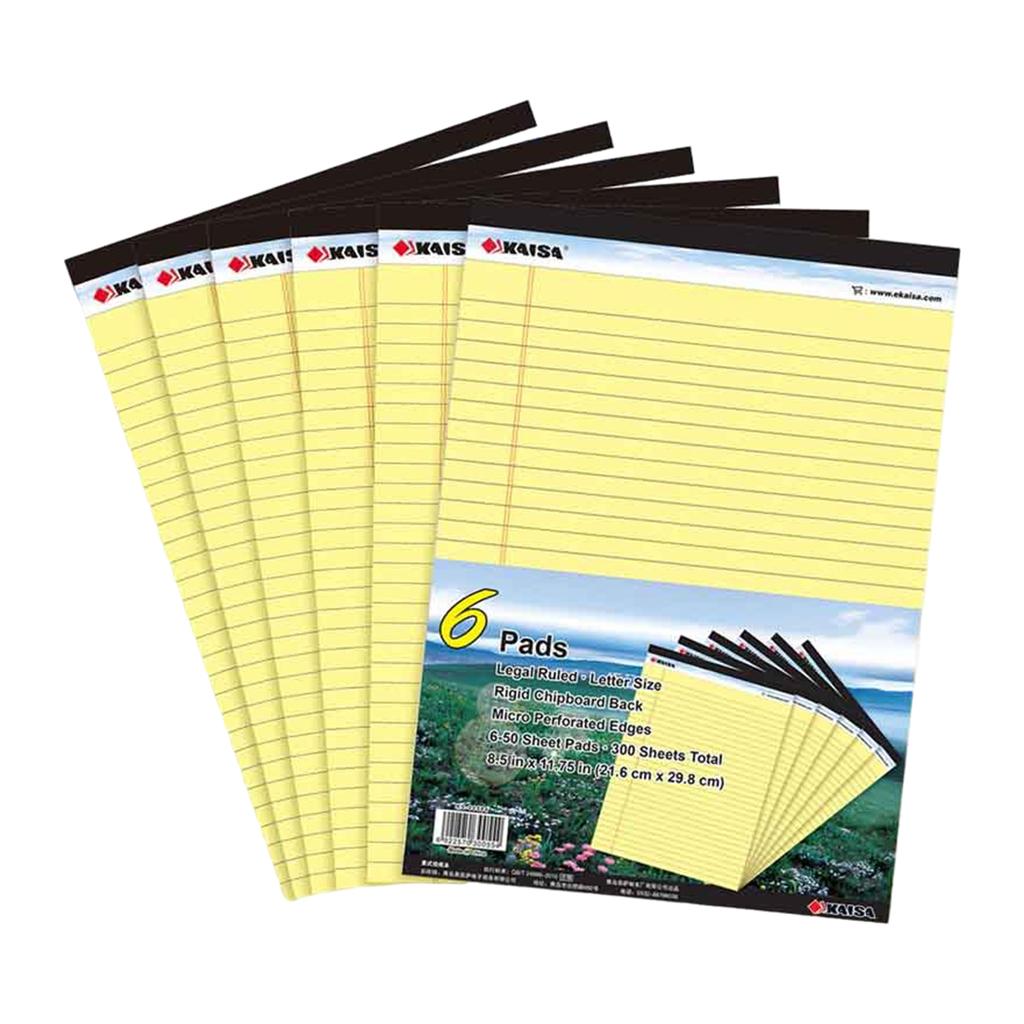 6x A4 Notebook Daily Business 50 Sheets for Diary School Supplies Student