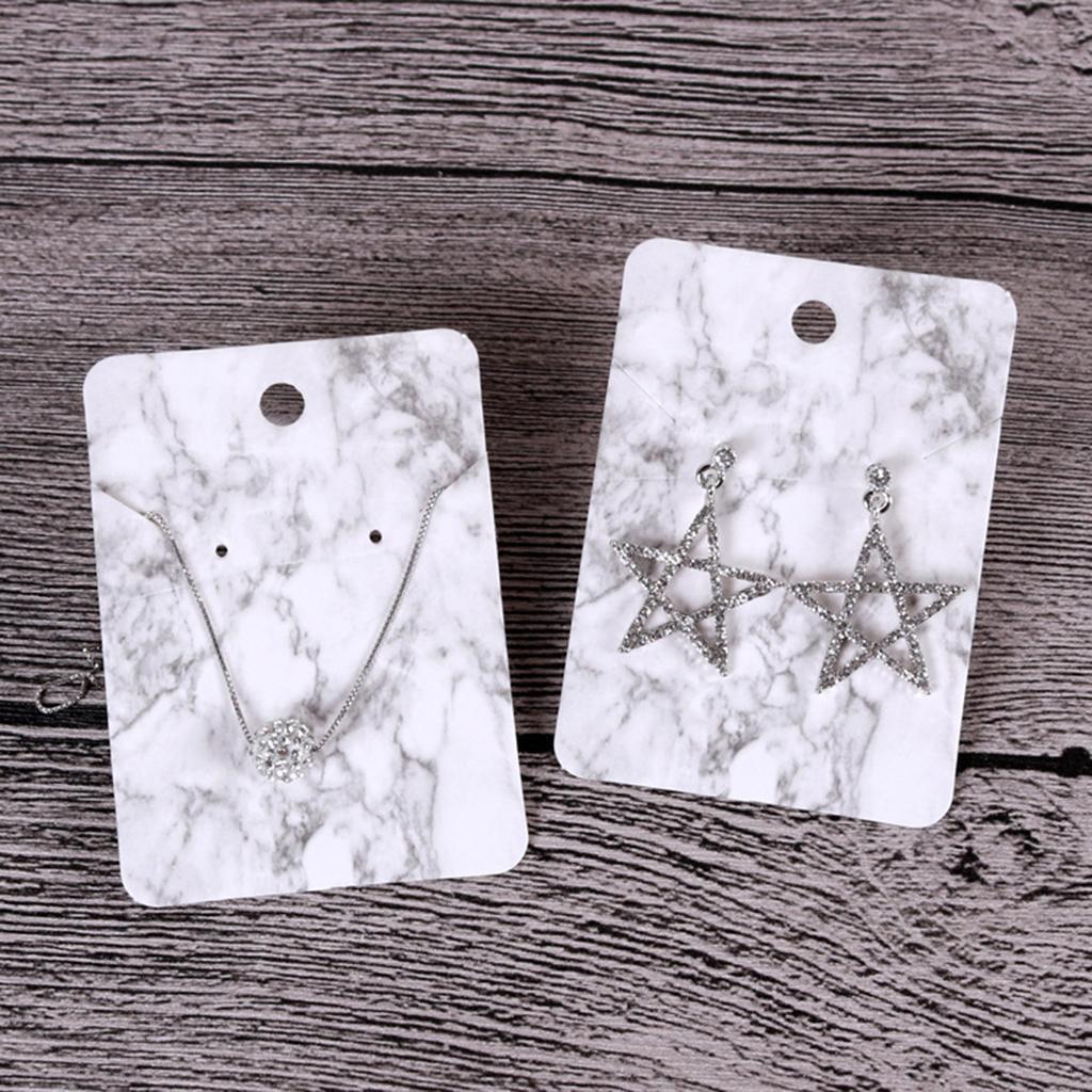 5*7 cm Color Printing Creative Earring Packaging Cards Marble