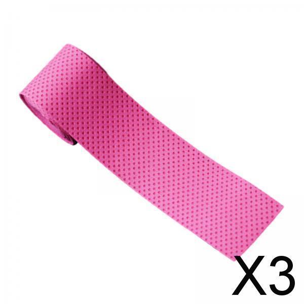 3xTennis Badminton Racket Grip Tape Table Tennis AntiSlip Grip Handle Tape Red