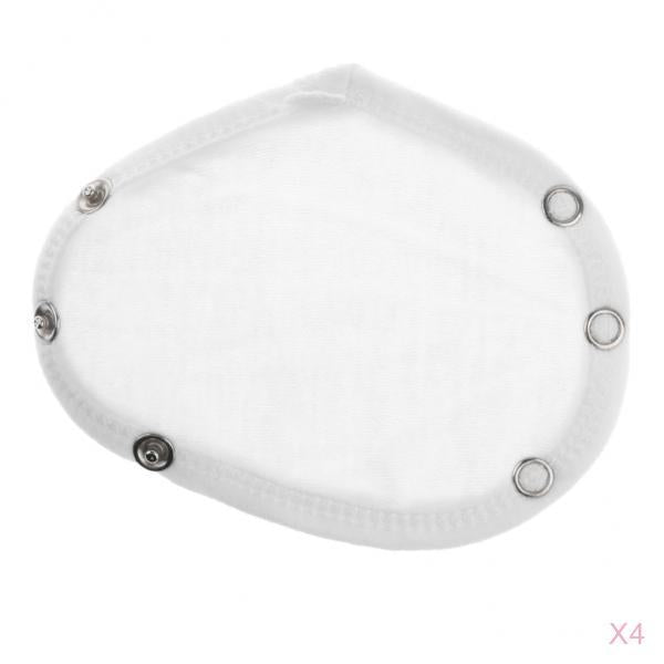 4Pcs Baby Romper Crotch Extenter Child Bodysuit Extenders White