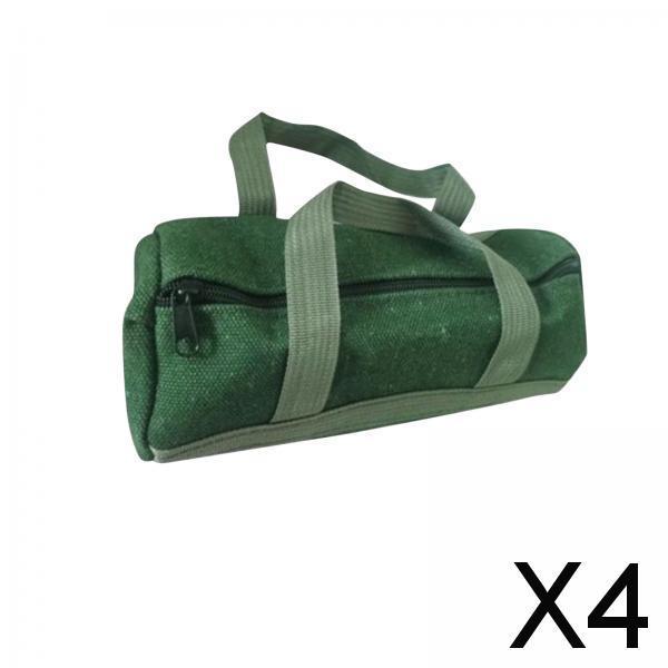 4xTool Bag Case Instrument Case Portable Sturdy Durable for Auto Repair Tools Round 25cmx11cm