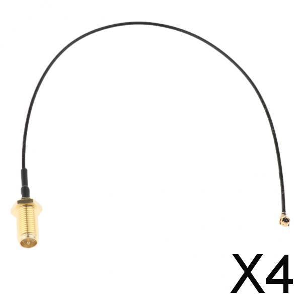 4xIPEX Turn UF.L To SMA Coaxial Extension Antenna Adapter Cable  30cm