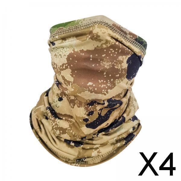 4xNeck Gaiter Windproof Headband Summer Scarf Mask for Women Men Riding Skiing Style C