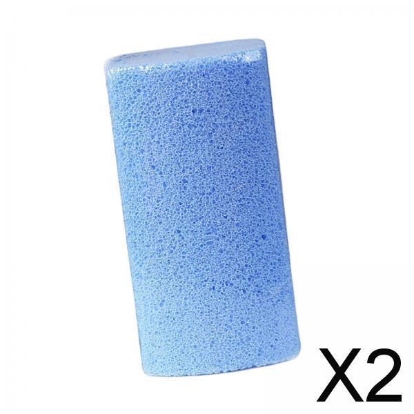 2xCuboid Foot Pumice Stones Double Sided for Dead Hard Skin Feet Care Blue S
