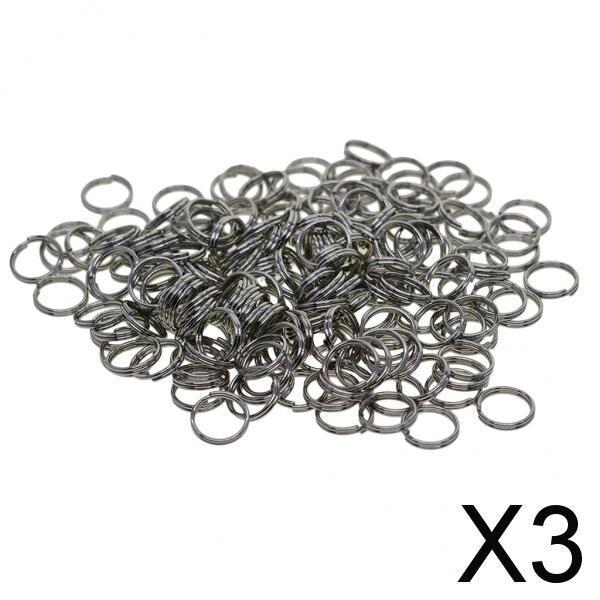 3x500pcs Stainless Steel Split Key Rings Keyrings Loop Jewelry Findings  7mm