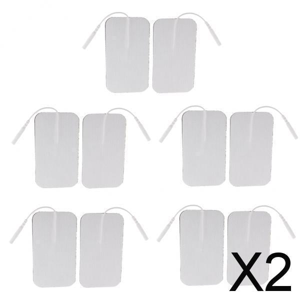 2x10Pieces Reusable Electrode Pads For Acupuncture Therapy Tens Massagers Unit