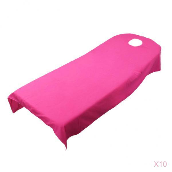 10Pieces SPA massage treatment bed cover Rose Red