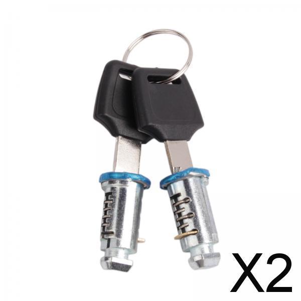 2xCross Bars Locks and Key SUV Professional Parts Car Rack Locks Kit Accessory