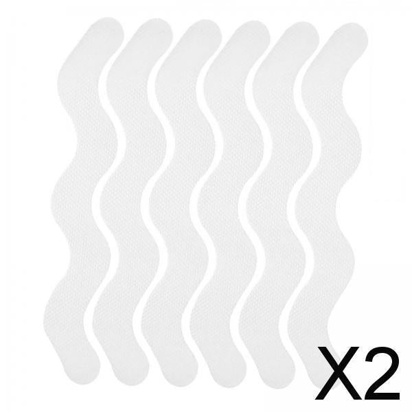 2x6x Shower Stickers Floor Treads Nonslip Decals for Bathroom Bath Tub Ladders