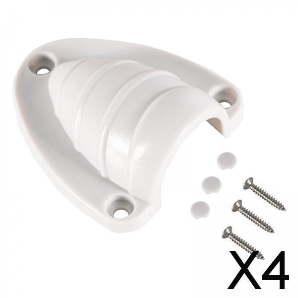 4xClam Shell Ventilator Direct Replaces Accessory Plastic for Navigation 7x7.5x3cm white