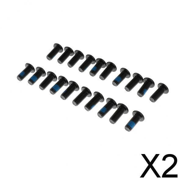 2x20pcs M5x10mm Steel Bicycle Disc Brake Rotor Bolts Bike Disk Rotor Screws