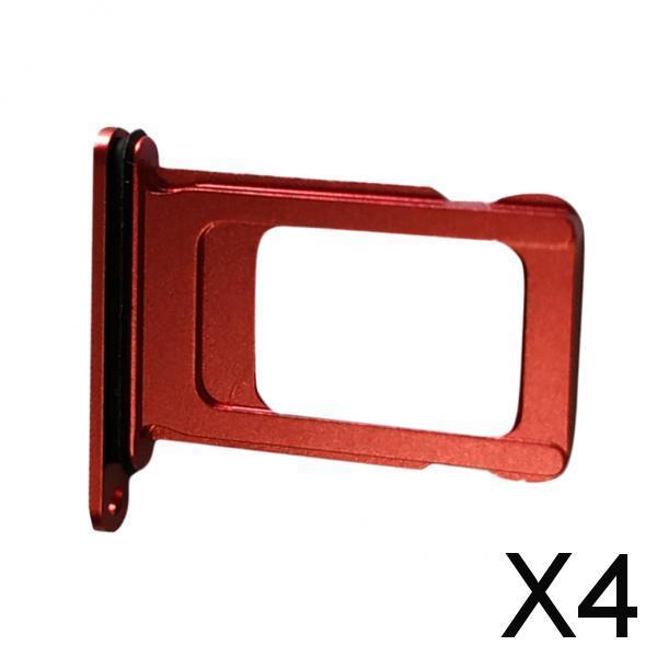 4xOriginal SIM Card Tray Slot Holder Replacement Part for iPhone 11 Red