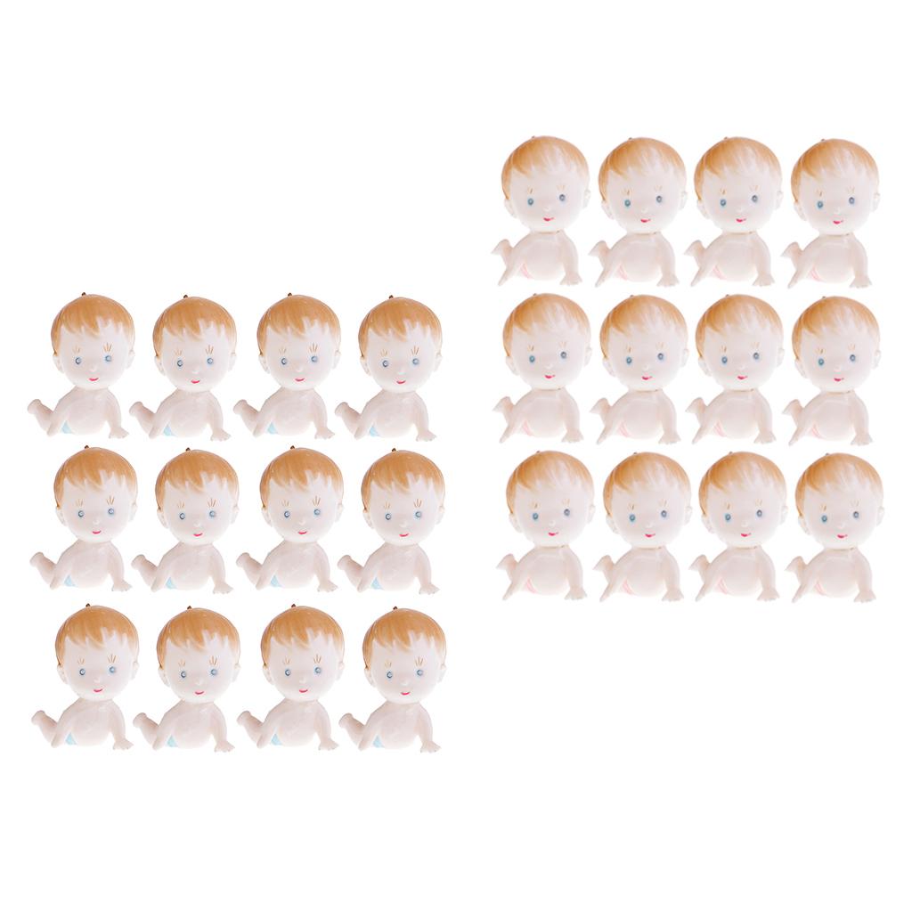 24pcs Mini Baby Doll Baby Shower Table Decor Party Bag Filler 5.5x6x 3.5cm