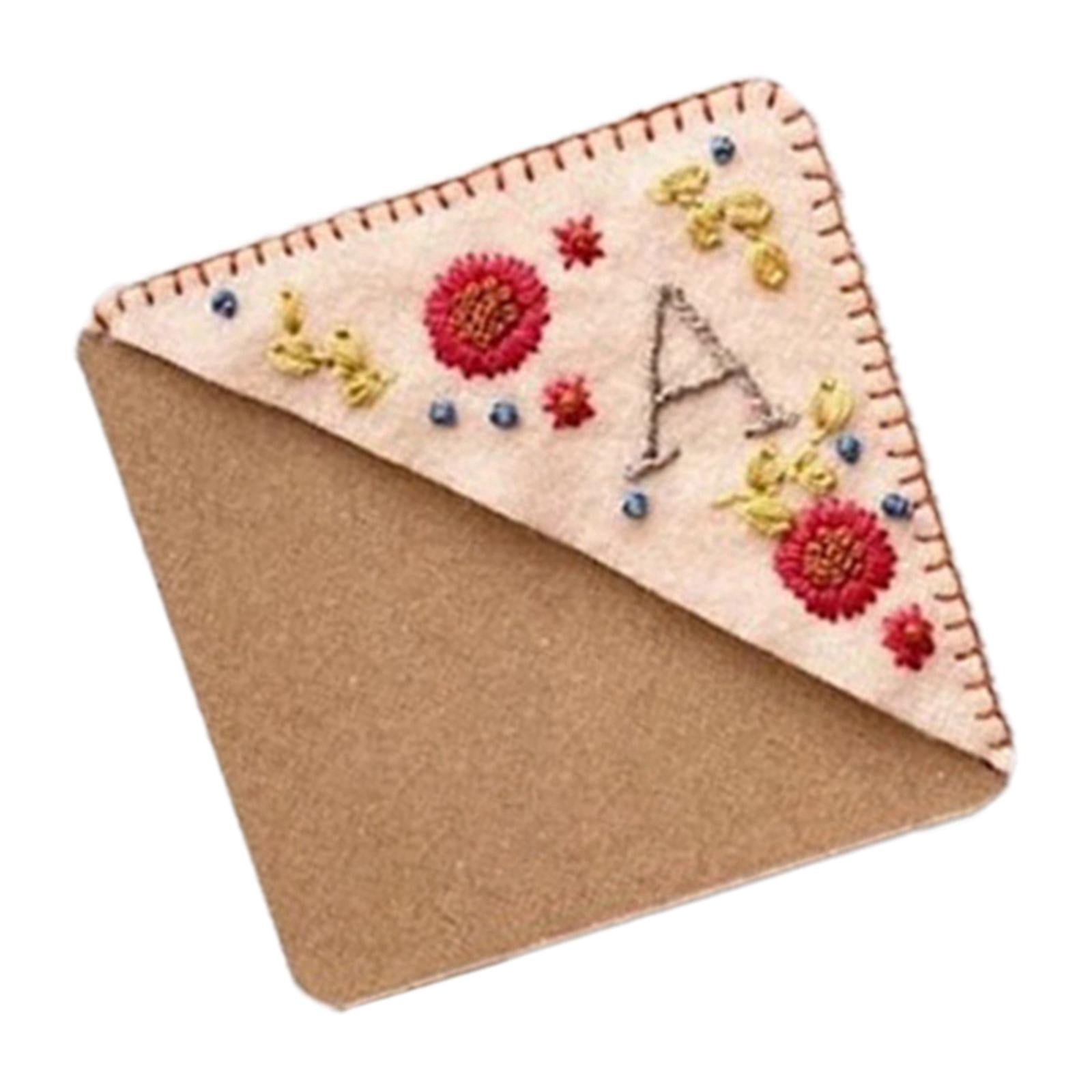 Handmade Corner Bookmark Corner Book Marks Page Clip for Kids Men Gifts Letter A