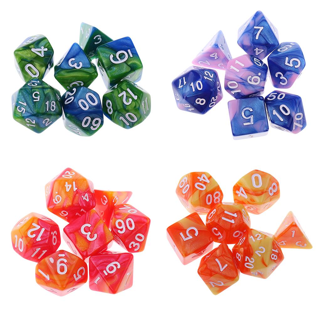 28PCS Polyhedral Dice 16mm for Dungeons and Dragons Dice Table Game