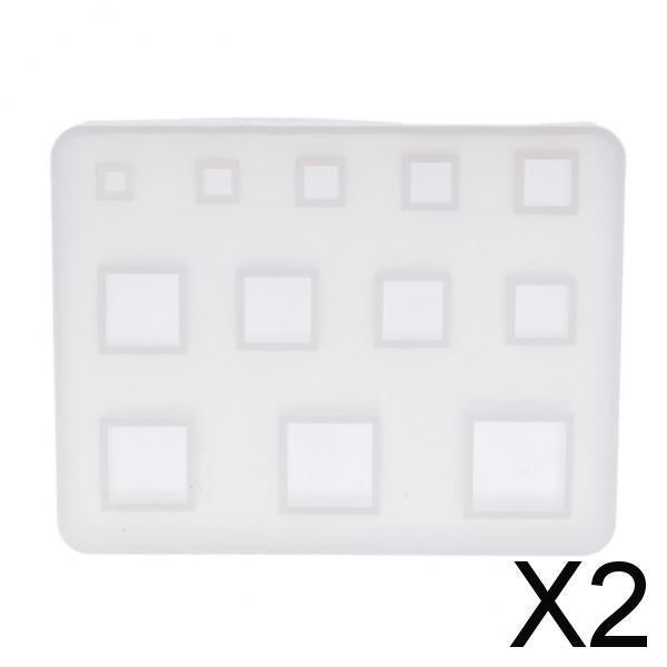 2xSilicone Pendant Mold DIY Jewelry Making Resin Craft Mould Tools 8.5x6.5CM