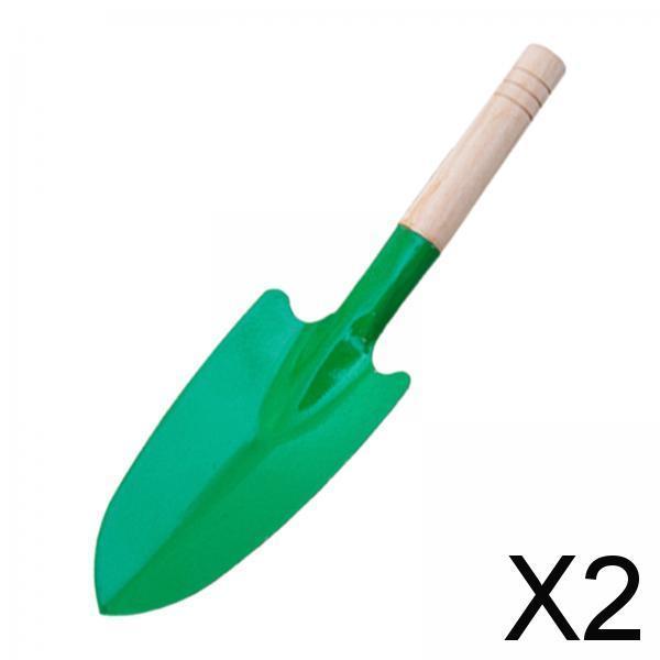 2xGarden Spade Manual Lightweight Garden Tool Shovel for Lawn Planting Digging