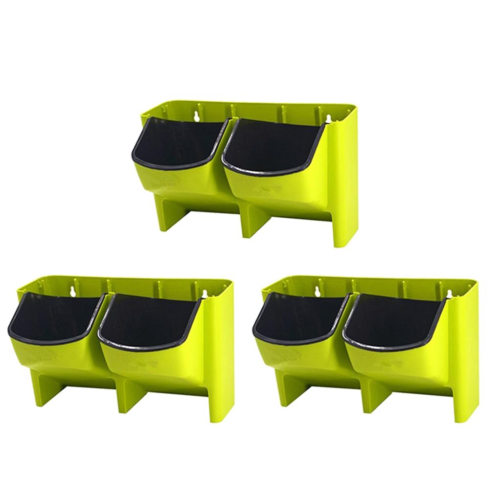 3pcs Stackable Wall Planter Garden Hanging Flower Plant Pot Self Watering