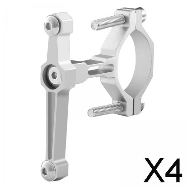 4xBicycle Water Bottle Cage Holder Bike Kettle Rack for Mountain Bikes Silver