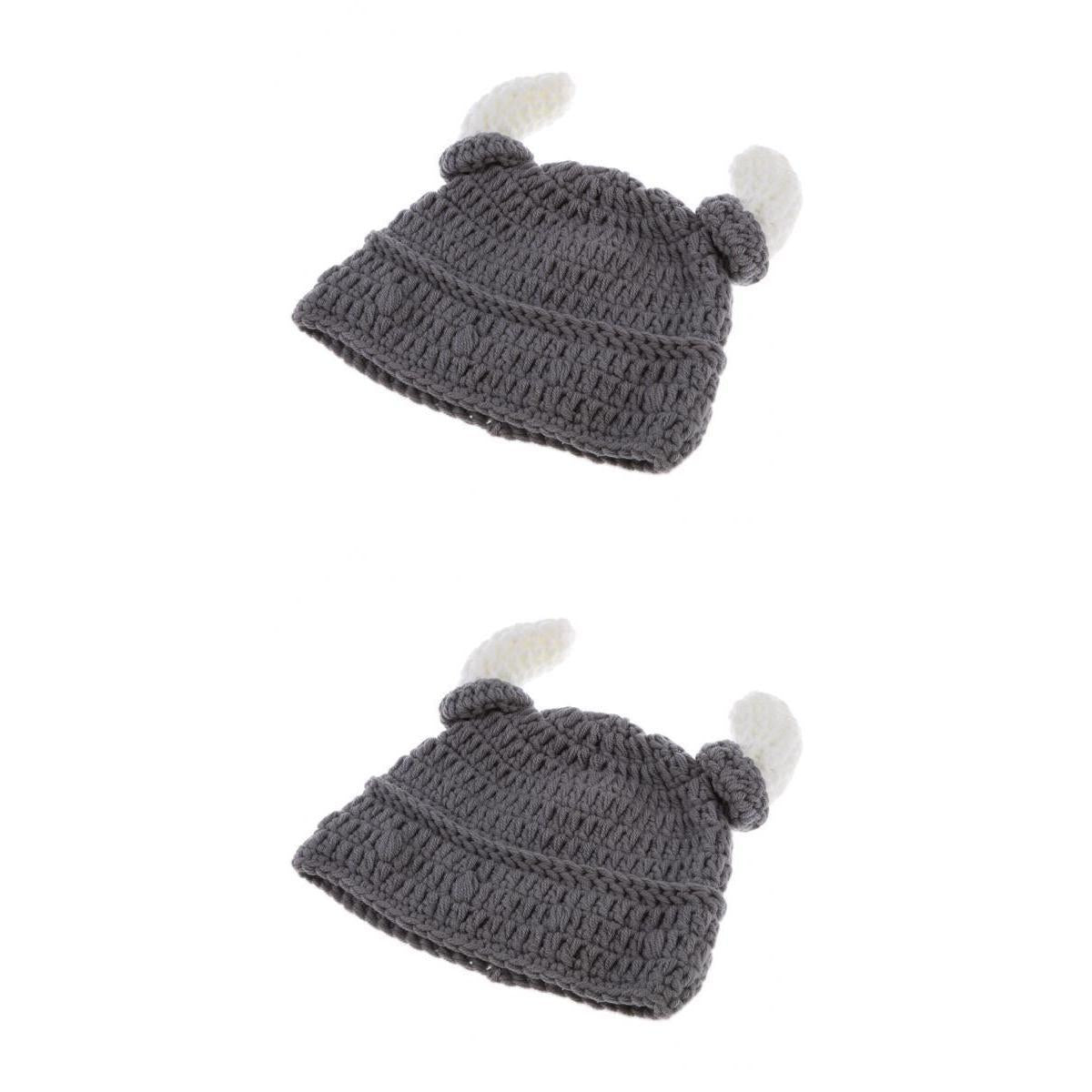 Baby Infant Toddler Beanie Crochet Handmade Hat 1x Baby Hat and 1x Adult Hat