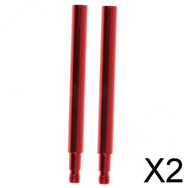 2x2pcs Cycling Bike Bicycle Presta Valve Extensions Extender 70mm Red