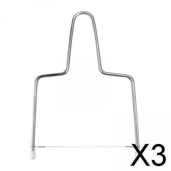 3xCheese Slicer Cutting Tool Ham Stainless Steel Adjustable Butter Wire Cutter