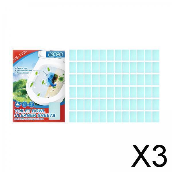 3x60Pcs Toilet Cleaners Bathroom Gadgets for Tiles Household Toilet Bowl