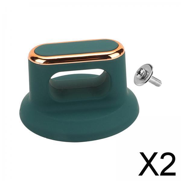 2xUniversal Lid Handle Lid Knob Caps Bakelite for Oil Pot Saucepan Lids Kettle Green