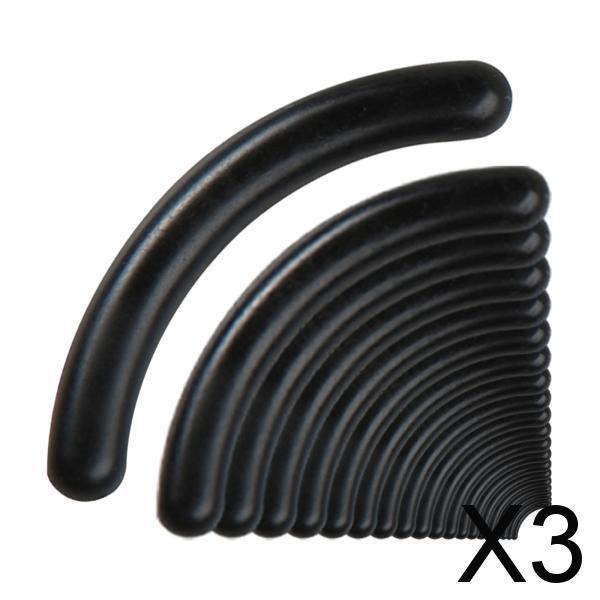3x20x Eyelash Curler Refills Universal Easy to Install Soft Cosmetic Accessory black