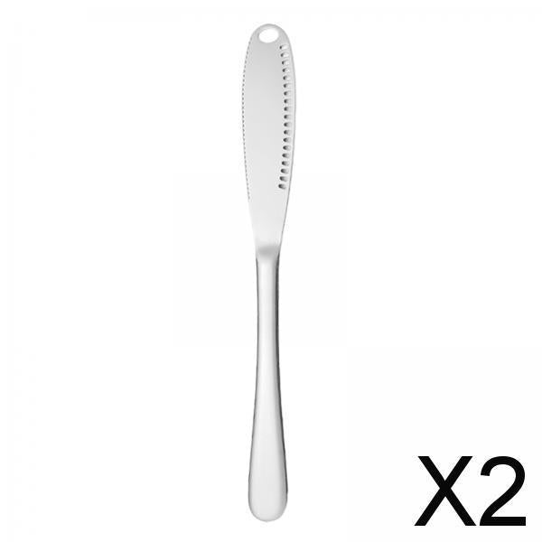2x3 in 1 Butter Spreader Knife Breakfast Spreads Knives Buffet Kitchen Gadgets Sliver