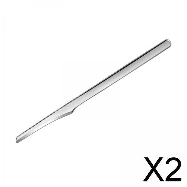 2xPedicure Knife Dead Skin Corn Foot Callus Remover Foot Scrubber foot Pedicure Silver 1Pcs 