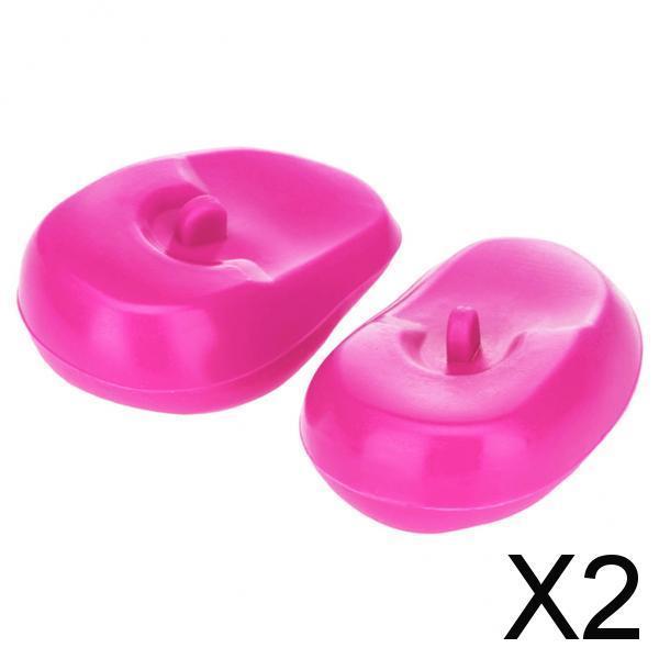 2x2 Pieces Ear Cover Protector Waterproof Ear Caps Hair Salon Coloring  Pink