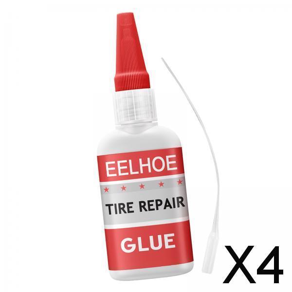 4xTire Repair Glue Durable Sole Repair Glue for Vehicles Belt Rubber Tube 50ml
