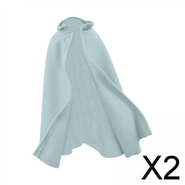 2x1:6 Scale Miniature Hoodie cloaks Cosplay Outfit for 12'' Action Figure Blue
