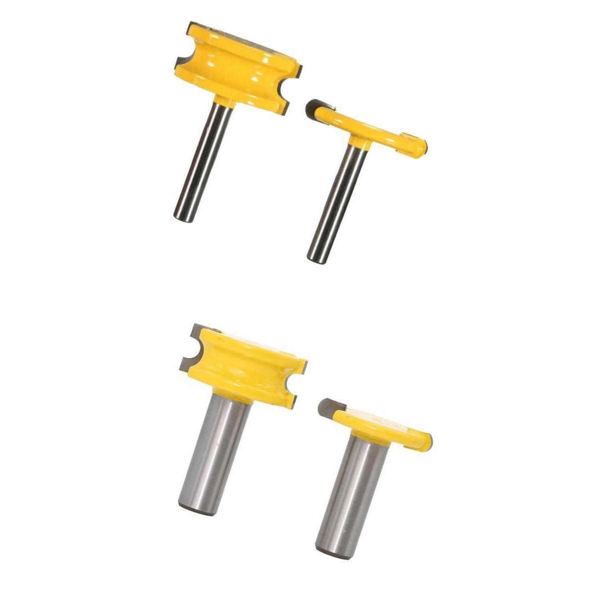 4x Canoe Flute and Bead Router Bit Wood Cutter Woodworking 1/4 & 1/2" Shank"