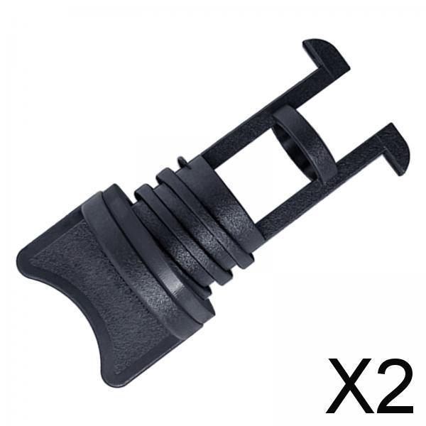 2x19mm Marine Boat Drain Bung Plugs Standard Thread for Canoe Black seal