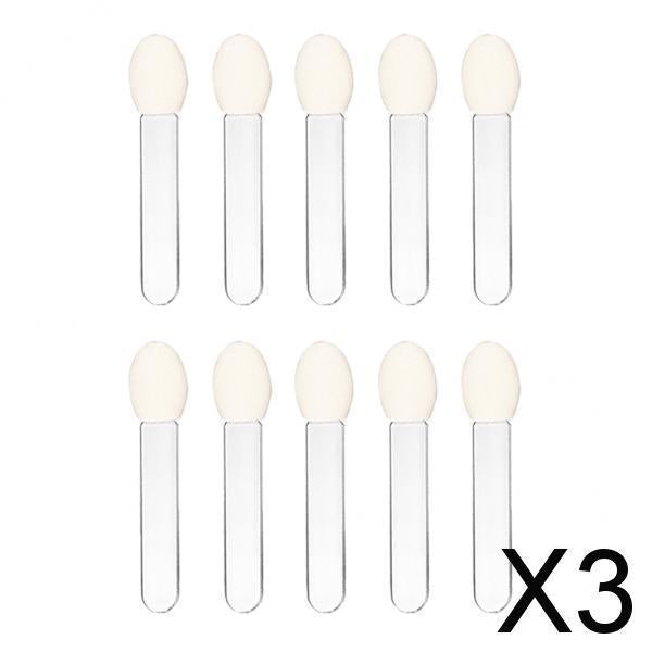 3x10 Pieces Disposable Single-Side Eyeshadow Brush Sponge Comestic Applicator
