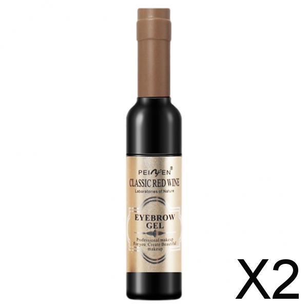 2xRed Wine Tattoo Brow Eyebrow Shadow Gel Long Lasting Dye Tint Natural 6ml