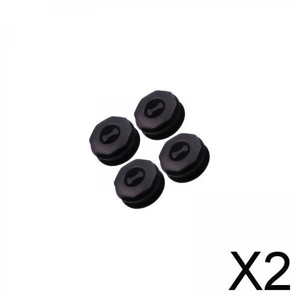 2xPack of 4 Car Floor Mat Clips Sleeve Holder Automobile Accessories Universal Black