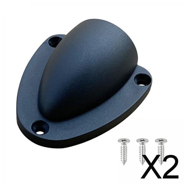 2xNew Boat Ventilator Midget Wire Hose Vent Cover Boat Accessories S black