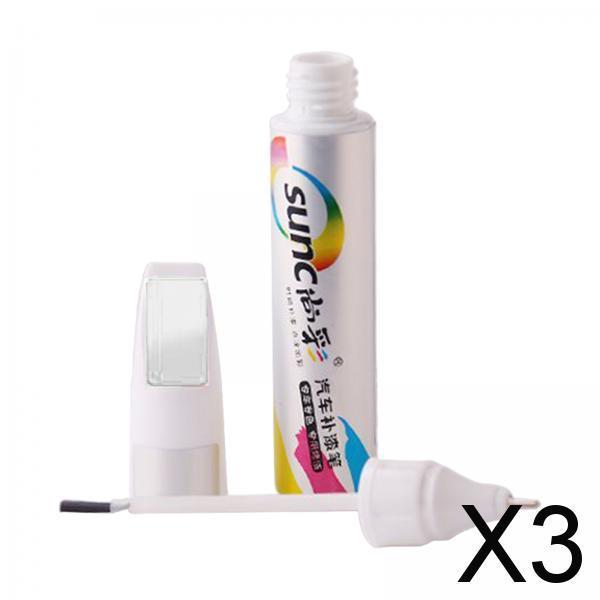 3xCar Touch up Paint Pen Quick Drying 12ml Car Scratch Repair Pen for Byd White