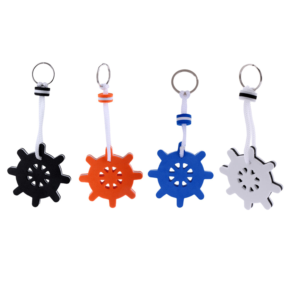 4pcs Floating Key Ring Marine Boat Nautical Kayaking Floating Foam Keychain