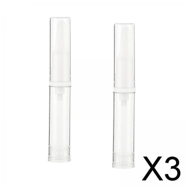 3x2x Travel Press Pump Bottles Foundations Makeup Lotion Vacuum Bottles 15ml