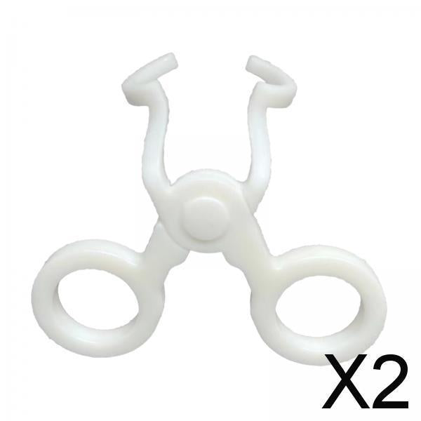2xContact Lens wearing Tool Eyelid Stretching Tools Contact Lens wearing Aid White